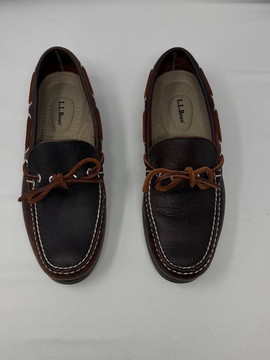 L.L.Bean Handsewn Camp Mocs - Brown Leather Boat Shoes/Loafers - Men’s 9